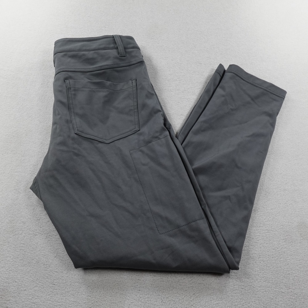 BYLT Everyday Pant 2.0 Pants Mens Medium Gray Slim Fit Stretch Chino Casual Golf